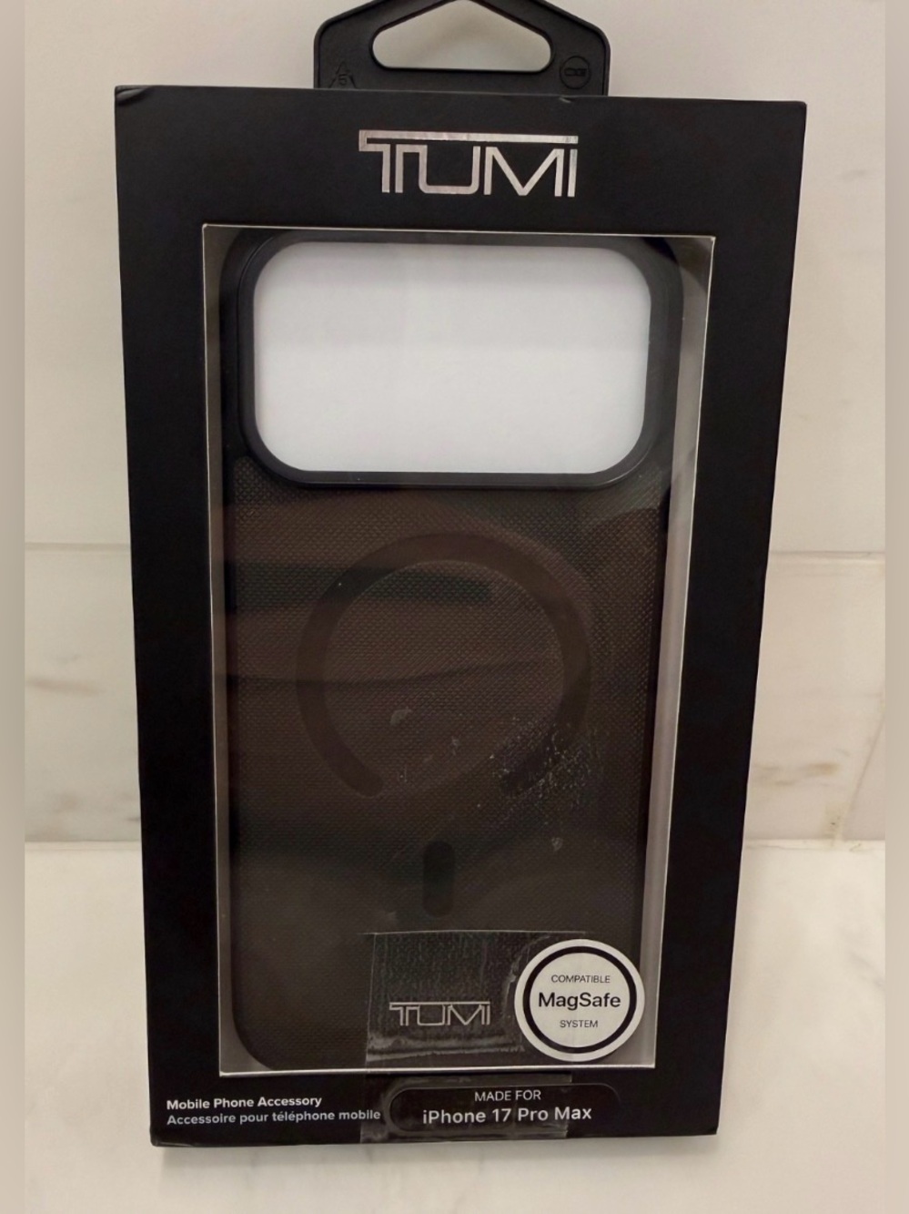 NIB Tumi Apple iPhone 17 Pro Max Phone Case - MATTE TEXTURED BLACK